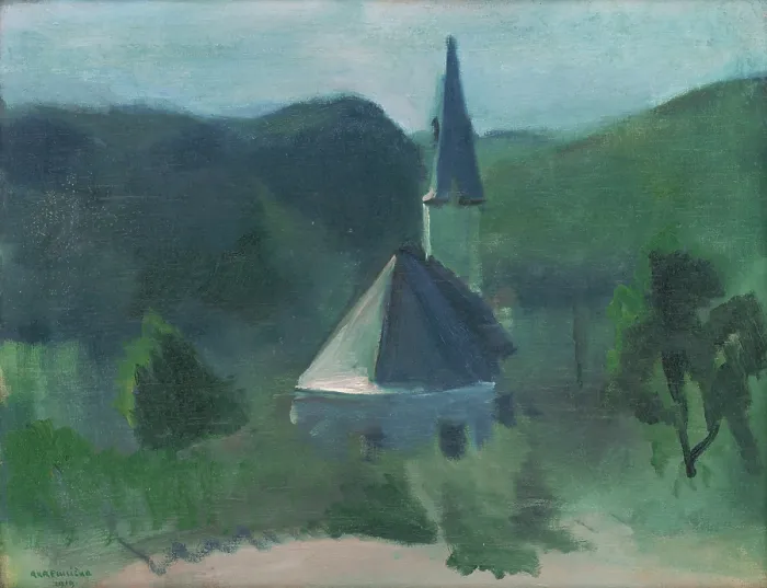 Framed Print : Church near Jasov, 1919. Creator: Rudolf Kremlicka Framed Print : Church near Jasov, 1919. Creator: Rudolf Kremlicka