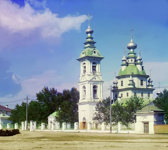 Framed Print : Church in Petrozavodsk, 1915. Creator: Sergey Mikhaylovich Prokudin-Gorsky Framed Print : Church in Petrozavodsk, 1915. Creator: Sergey Mikhaylovich Prokudin-Gorsky