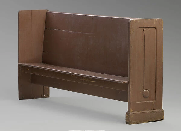 Church pew from the Twelfth Baptist Church of Boston, mid 19th century. Creator: Unknown