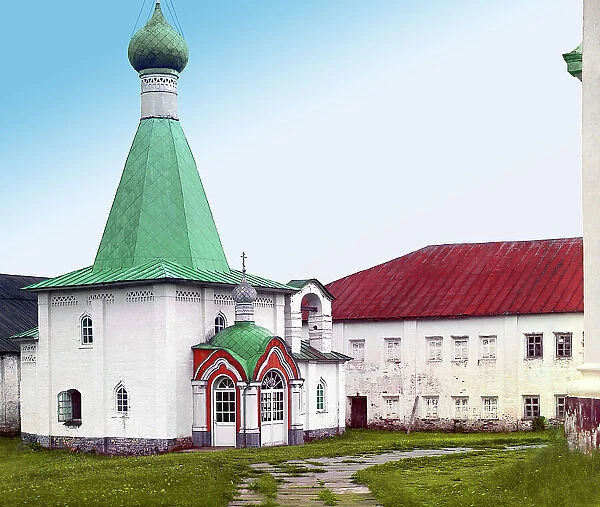 Church of Saint Euthymius in Kirillo-Belozerskii Monastery [Russian Empire], 1909. Creator: Sergey Mikhaylovich Prokudin-Gorsky