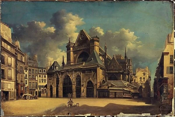 The church of Saint-Germain-l'Auxerrois, around 1840, current 1st arrondissement, c1835-1845. Creator: Unknown
