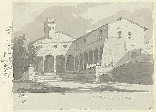 Church of Sant Onofrio, Rome, 1775 / 80. Creator: Jacques-Louis David