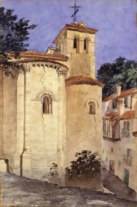 Framed Print : Church at Segovia, Spain, 1920. Creator: Cass Gilbert Framed Print : Church at Segovia, Spain, 1920. Creator: Cass Gilbert