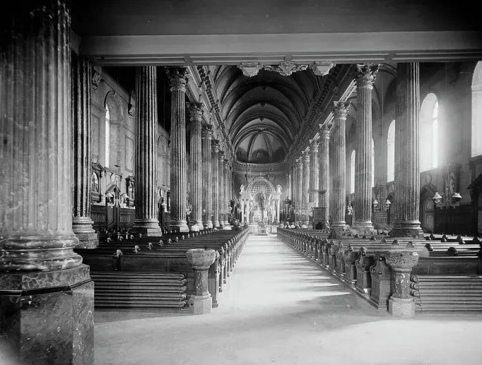 Framed Print : Church of St. Anne de Beaupre (interior), Quebec, between 1890 and 1901. Creator: Unknown Framed Print : Church of St. Anne de Beaupre (interior), Quebec, between 1890 and 1901. Creator: Unknown