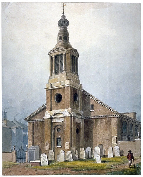Church of St Anne, Dean Street, Soho, London, 1828. Artist: George Shepherd