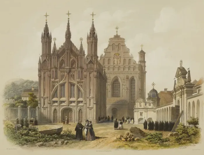 Framed Print : The Church of St. Anne in Vilnius, 1847 Framed Print : The Church of St. Anne in Vilnius, 1847