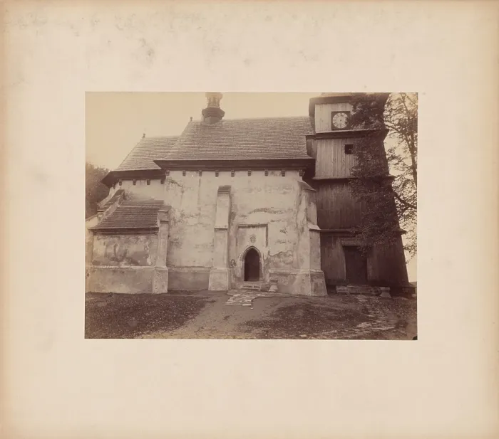 Framed Print : Church of St Bartholomew the Apostle - general view from the north, Zbyszyce, 1892. Creator: Stanislaw Tomkowicz Framed Print : Church of St Bartholomew the Apostle - general view from the north, Zbyszyce, 1892. Creator: Stanislaw Tomkowicz