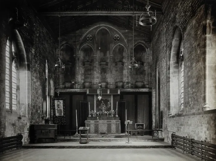 Framed Print : The church of St Bartholomew the Great; interior of the east end of the Lady Chapel. Creator: WF Taylor Framed Print : The church of St Bartholomew the Great; interior of the east end of the Lady Chapel. Creator: WF Taylor