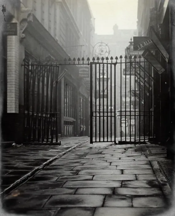 Framed Print : The church of St Bartholomew the Great and surrounding area; iron gates leading to... 1909 Creator: GW Miller Framed Print : The church of St Bartholomew the Great and surrounding area; iron gates leading to... 1909 Creator: GW Miller