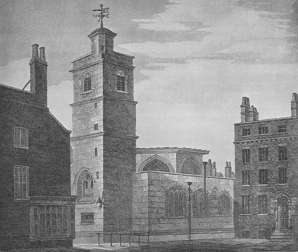 Church of St Bartholomew the Less, City of London, c1830 (1906). Artist: John Coney