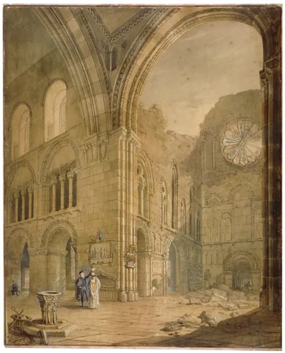 Framed Print : Church of St Bartholomew-the-Great, Smithfield, City of London, 1806. Artist: J Coney Framed Print : Church of St Bartholomew-the-Great, Smithfield, City of London, 1806. Artist: J Coney