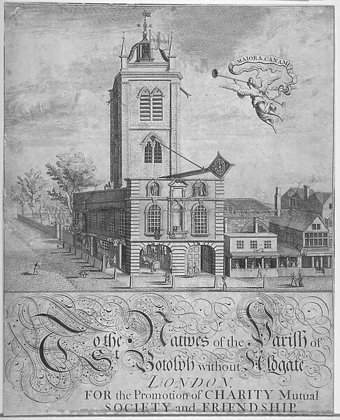 Church of St Botolph, Aldgate, City of London, 1750