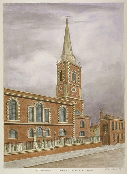 Church of St Botolph, Aldgate, City of London, 1806. Artist: Valentine Davis