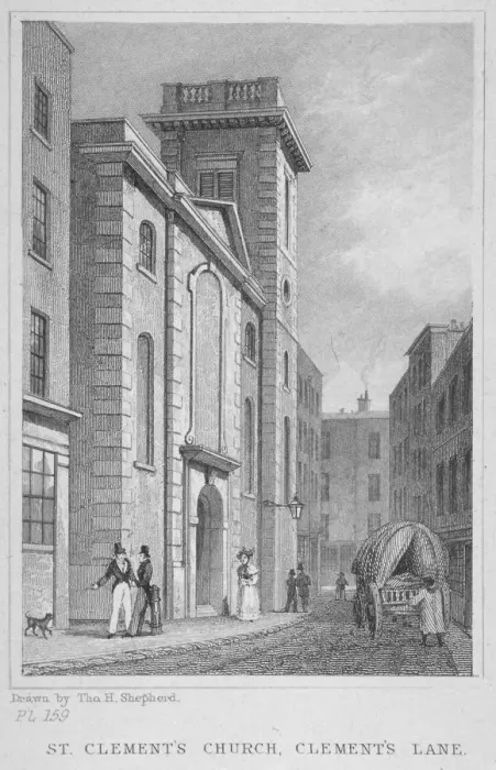 Framed Print : Church of St Clement, Eastcheap, City of London, 1831 Framed Print : Church of St Clement, Eastcheap, City of London, 1831