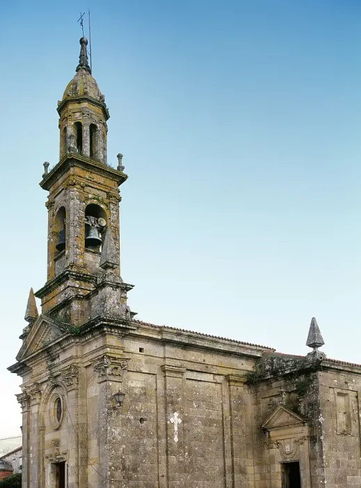 Framed Print : Church of St Columba de Carnota, Carnota, La Coruna province, Galicia, Spain, 18th century, (2000). Creator: LTL Framed Print : Church of St Columba de Carnota, Carnota, La Coruna province, Galicia, Spain, 18th century, (2000). Creator: LTL