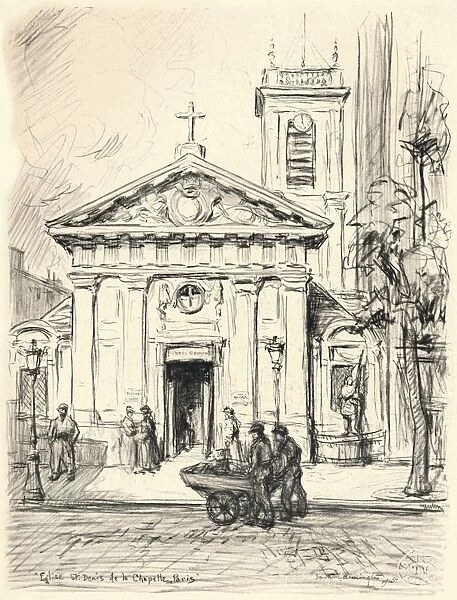 Church of St Denis de la Chapelle, 1915. Artist: Frank Milton Armington