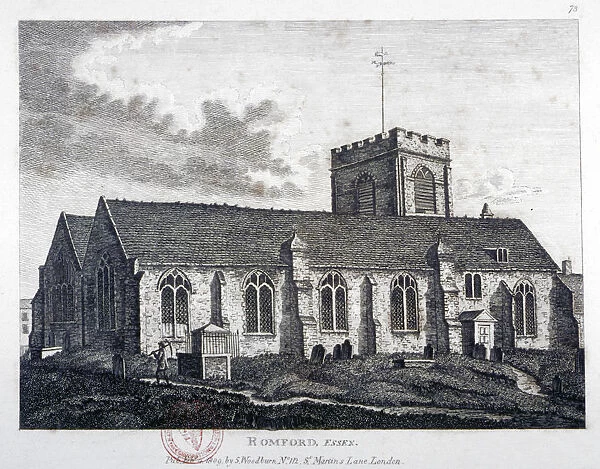 Church of St Edward the Confessor, Romford, Essex, 1809