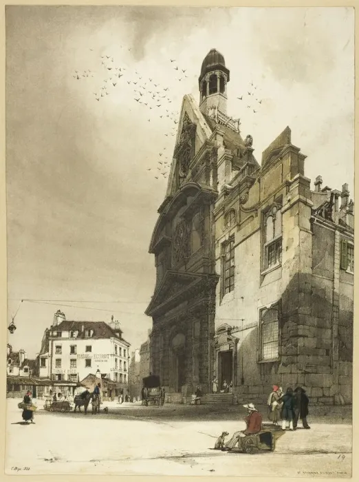 Framed Print : Church of St. Etienne du Mont, Paris, 1839. Creator: Thomas Shotter Boys Framed Print : Church of St. Etienne du Mont, Paris, 1839. Creator: Thomas Shotter Boys