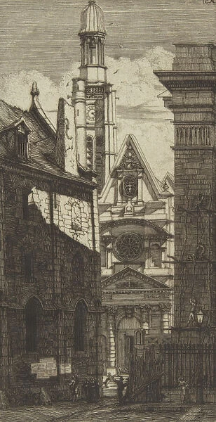 The Church of St. Etienne-du-Mont, Paris, 1852. Creator: Charles Meryon