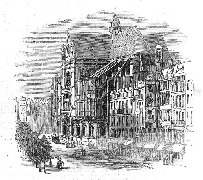 Framed Print : Church of St. Eustache, Paris, 1871. Creator: Unknown Framed Print : Church of St. Eustache, Paris, 1871. Creator: Unknown