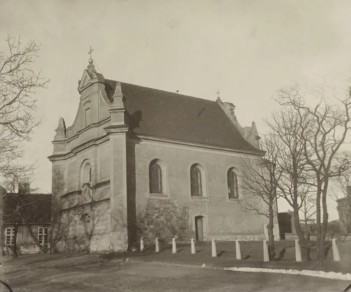 Framed Print : Church of St George - view from the south-west, Gniezno, between 1910-1914. Creator: Pelagia Gdeczyk Framed Print : Church of St George - view from the south-west, Gniezno, between 1910-1914. Creator: Pelagia Gdeczyk