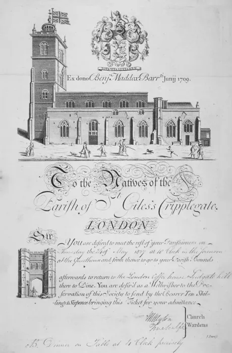 Framed Print : Church of St Giles without Cripplegate, City of London, 1827. Artist: John Sturt Framed Print : Church of St Giles without Cripplegate, City of London, 1827. Artist: John Sturt