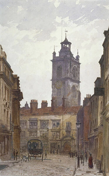Church of St Giles without Cripplegate, City of London, 1880. Artist