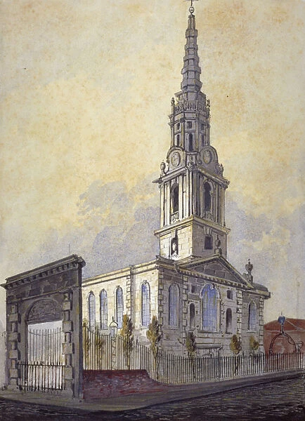 Church of St Giles in the Fields, Holborn, London, c1815. Artist
