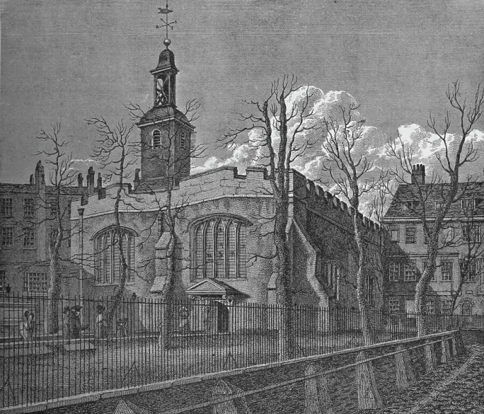 Framed Print : Church of St Helen, Bishopsgate, City of London, 1817 (1911). Artist: William Wise Framed Print : Church of St Helen, Bishopsgate, City of London, 1817 (1911). Artist: William Wise