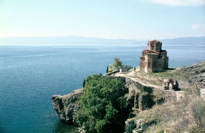 Framed Print : Church of St John the Divine, Kaneo, Lake Ohrid, Macedonia Framed Print : Church of St John the Divine, Kaneo, Lake Ohrid, Macedonia