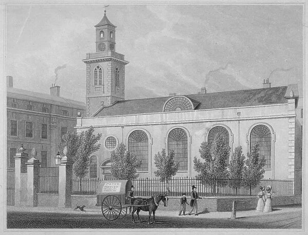 Church of St Mary Aldermanbury, City of London, 1830. Artist: R Acon