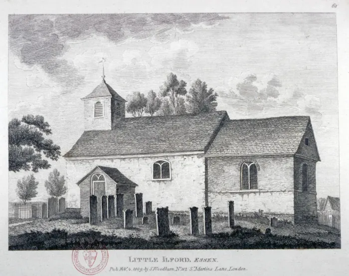 Framed Print : Church of St Mary the Virgin, Little Ilford, Newham, London, 1809 Framed Print : Church of St Mary the Virgin, Little Ilford, Newham, London, 1809