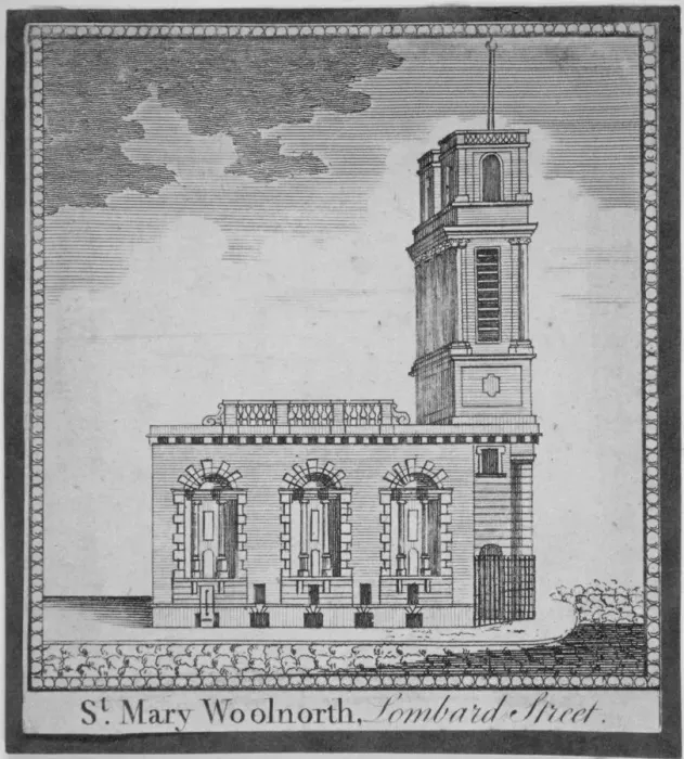 Framed Print : Church of St Mary Woolnoth from the north, City of London, 1770 Framed Print : Church of St Mary Woolnoth from the north, City of London, 1770