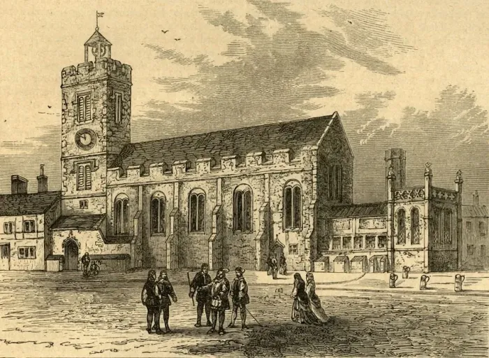 Framed Print : The Church of St. Michael Ad Bladum, A. D. 1585, (1897). Creator: Unknown Framed Print : The Church of St. Michael Ad Bladum, A. D. 1585, (1897). Creator: Unknown
