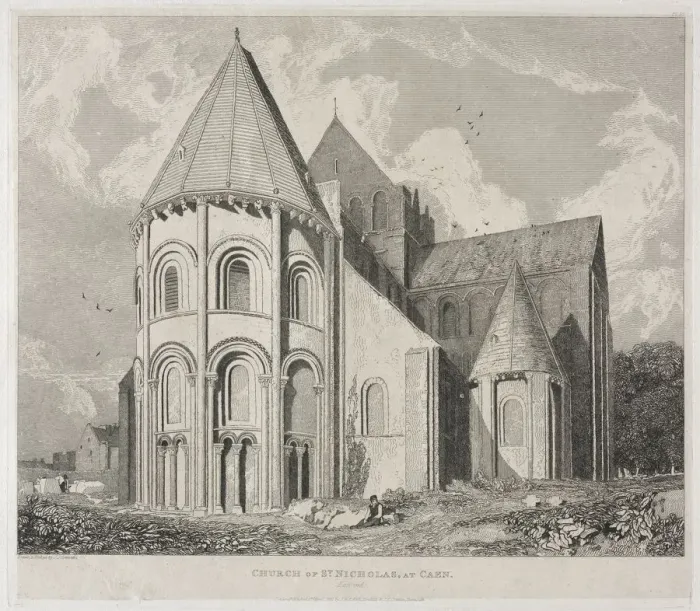Framed Print : Church of St. Nicholas, at Caen. Creator: John Sell Cotman (British, 1782-1842) Framed Print : Church of St. Nicholas, at Caen. Creator: John Sell Cotman (British, 1782-1842)