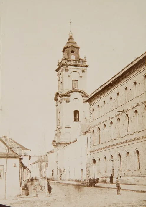 Framed Print : Church of St Nicholas and the Dominican monastery - western facade, Kamianets-Podilskyi, 1895-1905. Creator: Unknown Framed Print : Church of St Nicholas and the Dominican monastery - western facade, Kamianets-Podilskyi, 1895-1905. Creator: Unknown