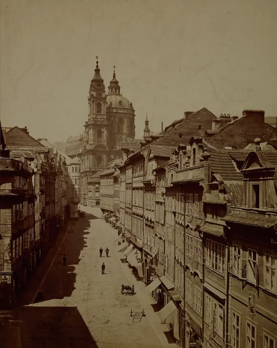 Framed Print : Church of St Nicholas, Mala Strana, Prague, between 1880-1890. Creator: Unknown