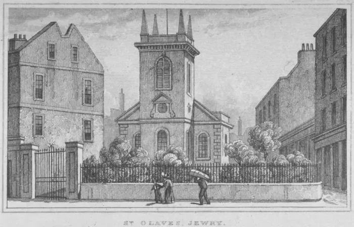 Framed Print : Church of St Olave Jewry, from Ironmonger Lane, City of London, 1830 Framed Print : Church of St Olave Jewry, from Ironmonger Lane, City of London, 1830