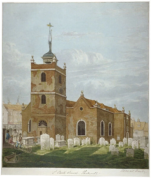 Church of St Paul, Shadwell, London, c1810. Artist: Francis Danby