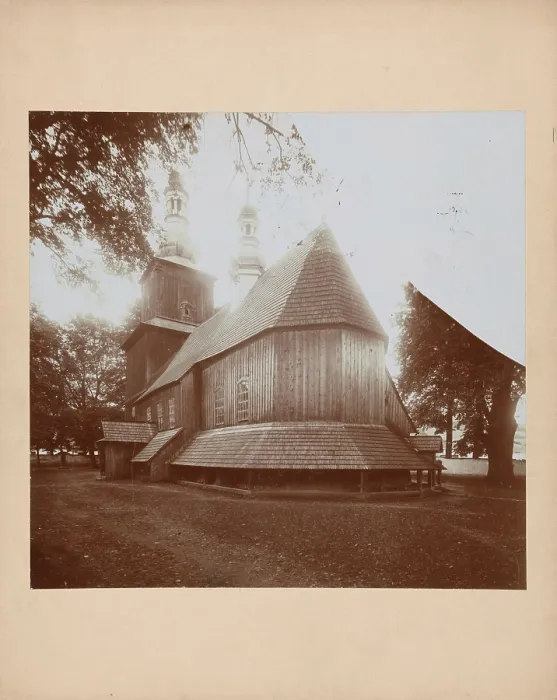 Framed Print : Church of St Sebastian - general view from the south-east, Niedzwiedz, between 1905-1915. Creator: Unknown Framed Print : Church of St Sebastian - general view from the south-east, Niedzwiedz, between 1905-1915. Creator: Unknown