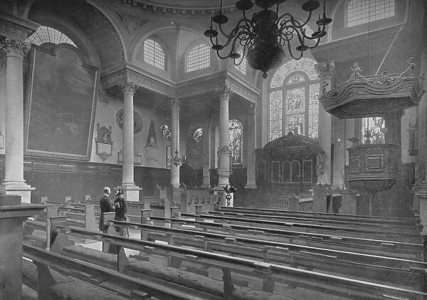 Church of St Stephen, Walbrook, City of London, c1890 (1911). Artist: Pictorial Agency