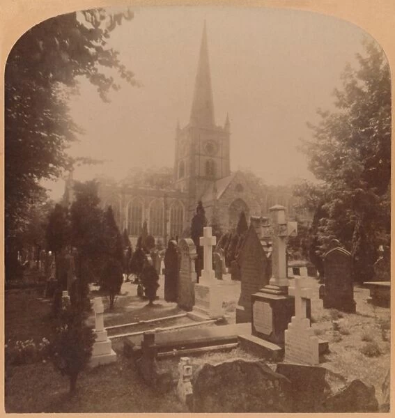 Church at Stratford-on-Avon, England - where lie the mortal remains of Shakspeare, 1900
