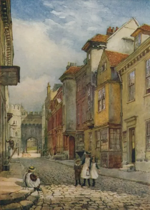 Framed Print : Church Street, Looking North, c1900. Artist: William Biscombe Gardner Framed Print : Church Street, Looking North, c1900. Artist: William Biscombe Gardner