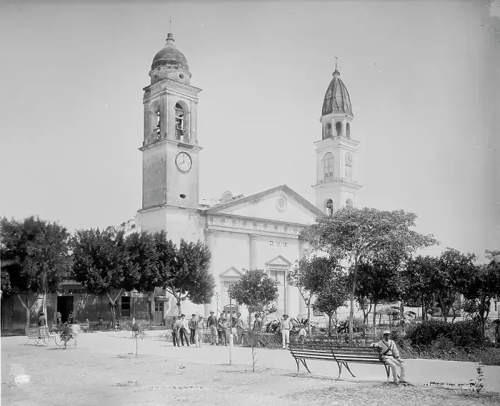 Framed Print : Church at Tampico, The, between 1880 and 1897. Creator: William H. Jackson Framed Print : Church at Tampico, The, between 1880 and 1897. Creator: William H. Jackson