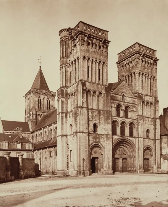 Framed Print : Church of the Trinity, Caen, France, between 1867 and 1870. Creator: Adolphe Braun Framed Print : Church of the Trinity, Caen, France, between 1867 and 1870. Creator: Adolphe Braun