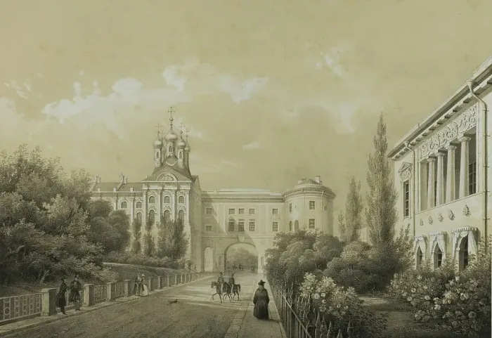Framed Print : The Church at the Tsarskoé-Sélo Palace, c. 1820. Creator: C. Schultz Framed Print : The Church at the Tsarskoé-Sélo Palace, c. 1820. Creator: C. Schultz