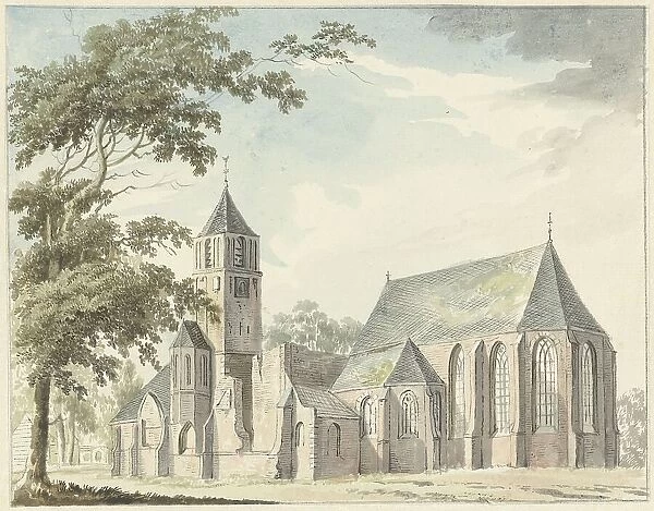 Church in Warmond, 1783. Creator: Hendrik Tavenier