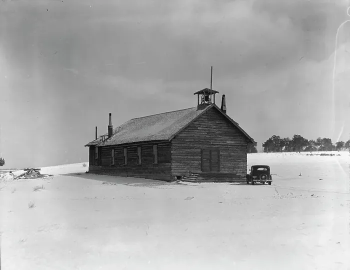 Framed Print : The church, Widtsoe, Utah, 1936. Creator: Dorothea Lange