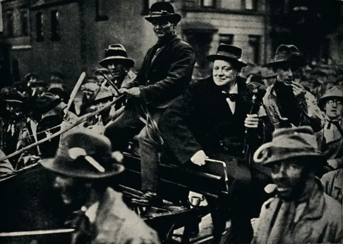 Framed Print : Churchill in Belfast Again, 1926, (1945). Creator: Unknown Framed Print : Churchill in Belfast Again, 1926, (1945). Creator: Unknown