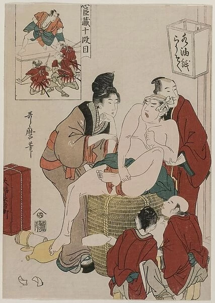 Chushingura: Act X of The Storehouse of Loyalty, late 1790s. Creator: Kitagawa Utamaro (Japanese